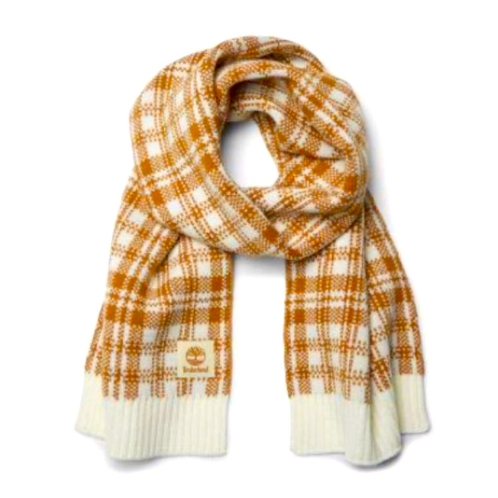 Timberland Women's Buffalo Plaid Scarf - Wheat
